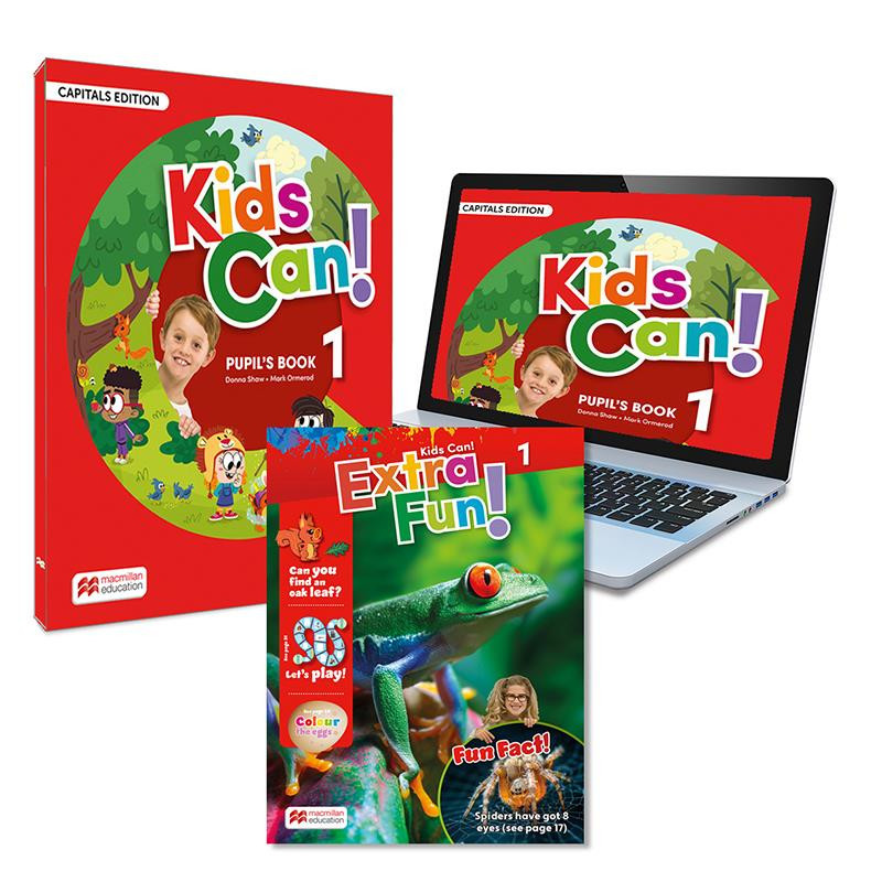 KIDS CAN! 1 Cap Letters Pupils Book&ExtraFun ePk - Ed Macmillan