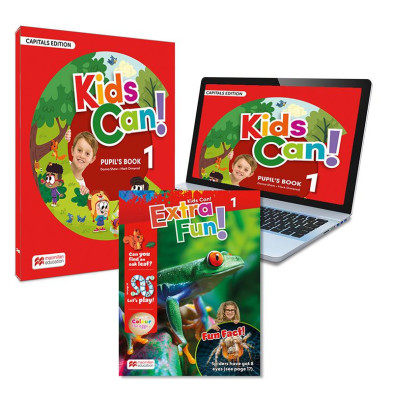 KIDS CAN! 1 Cap Letters Pupils Book&ExtraFun ePk - Ed Macmillan