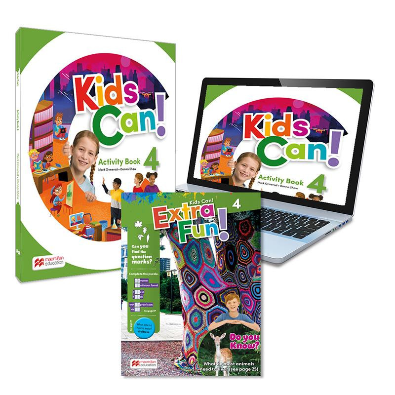 KIDS CAN! 4 Activity Book&ExtraFun ePk - Ed Macmillan