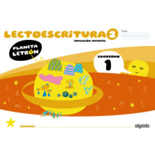 Planeta Letrón. Lectoescritura. Nivel 2. Cuaderno 1. Pauta - Ed Algaida
