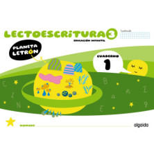 Planeta Letrón. Lectoescritura. Nivel 3. Cuaderno 1. Cuadrícula - Ed Algaida