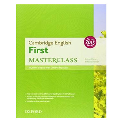 Cambridge English FIRST Masterclass  - Student's Book + Online practice - Ed. Oxford