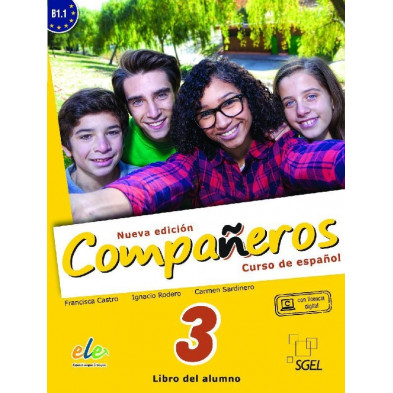 Compañeros 3 (nueva edición) - Libro del alumno + Licencia digital - Ed. Sgel