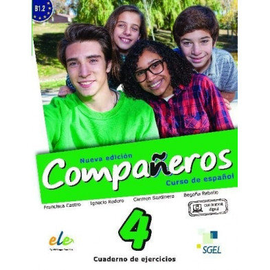 Compañeros 4 (nueva edición) - Cuaderno de ejercicios + Licencia digital - Ed. Sgel