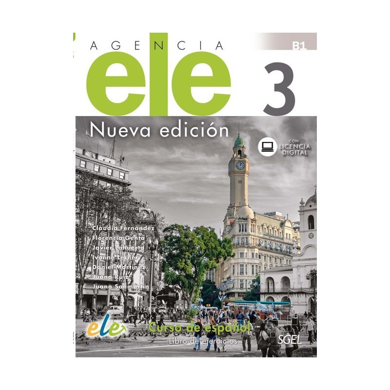 Agencia ELE 3 Nueva Edición - Libro de ejercicios + Licencia digital - Ed. Sgel