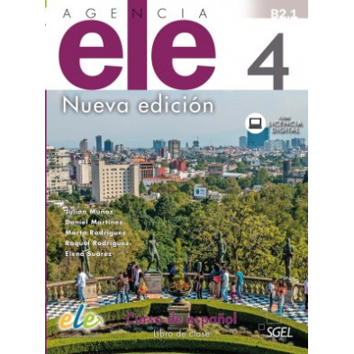 Agencia ELE 4 Nueva Edición - Libro de clase + Licencia digital - Ed. Sgel