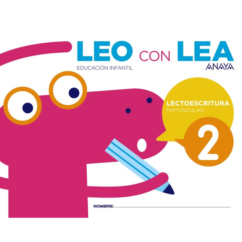 Leo con Lea 2. Mayúsculas - Ed. Anaya