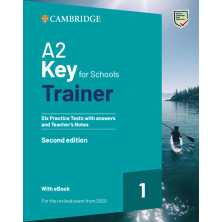 A2 Key for Schools Trainer 1 without answers + ebook - Cambridge