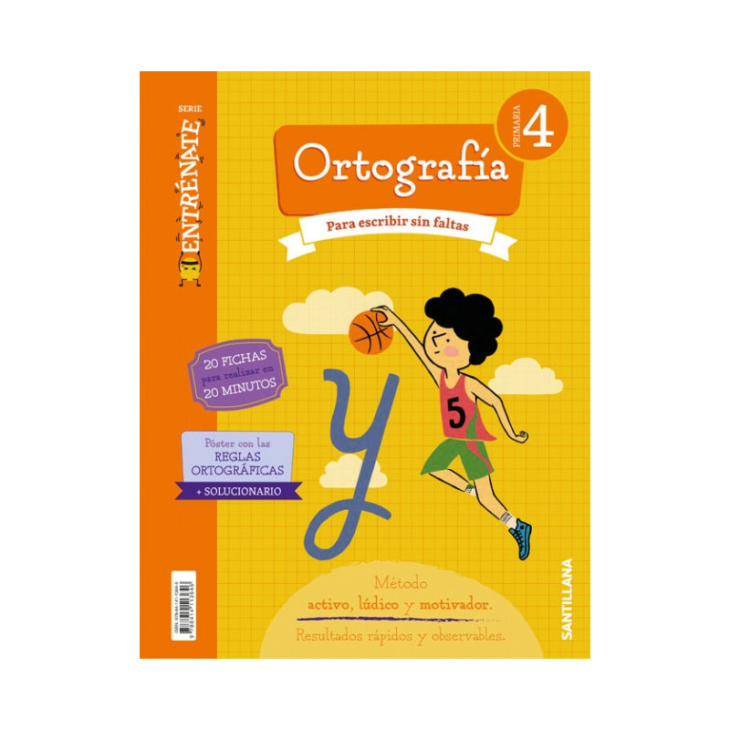 ENTRÉNATE. Cuaderno Ortografía 4 Primaria - Santillana