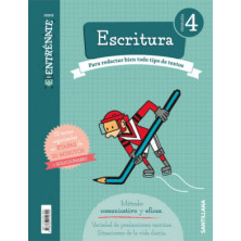 ENTRÉNATE. Cuaderno Escritura 4 Primaria - Santillana