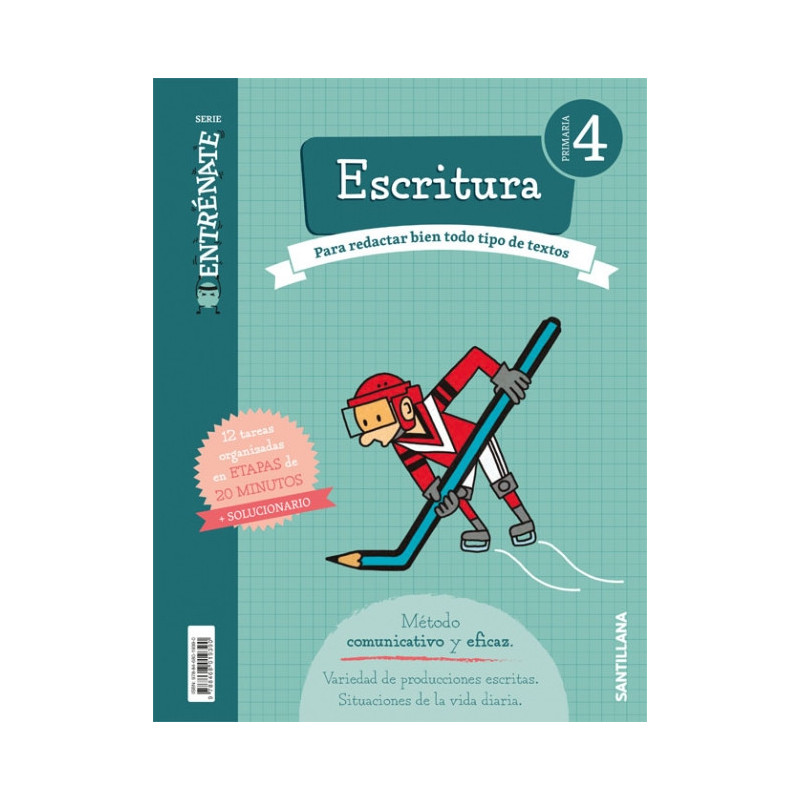 ENTRÉNATE. Cuaderno Escritura 4 Primaria - Santillana
