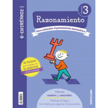 ENTRÉNATE. Cuaderno Razonamiento 3 Primaria- Santillana