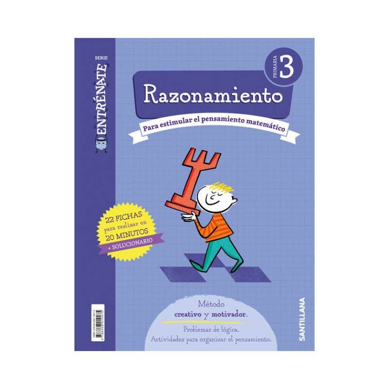 ENTRÉNATE. Cuaderno Razonamiento 3 Primaria- Santillana