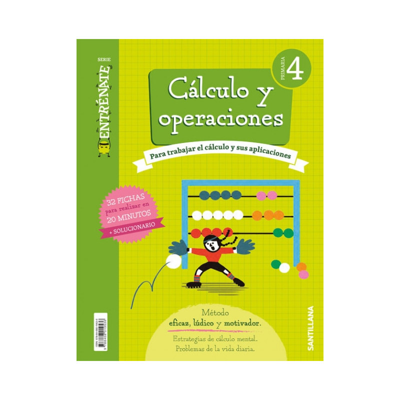 ENTRÉNATE. Cuaderno Cálculo 4 Primaria- Santillana