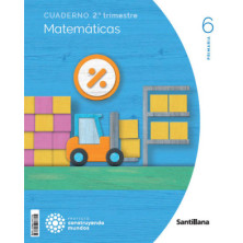 Cuaderno Matemáticas 6 Primaria (2T) -  Santillana