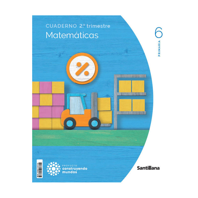 Cuaderno Matemáticas 6 Primaria (2T) -  Santillana